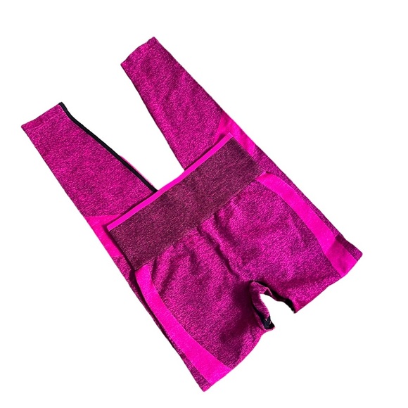 NWOT PINK VS Seamless Active Leggings XS Booty Shaping - Picture 3 of 8